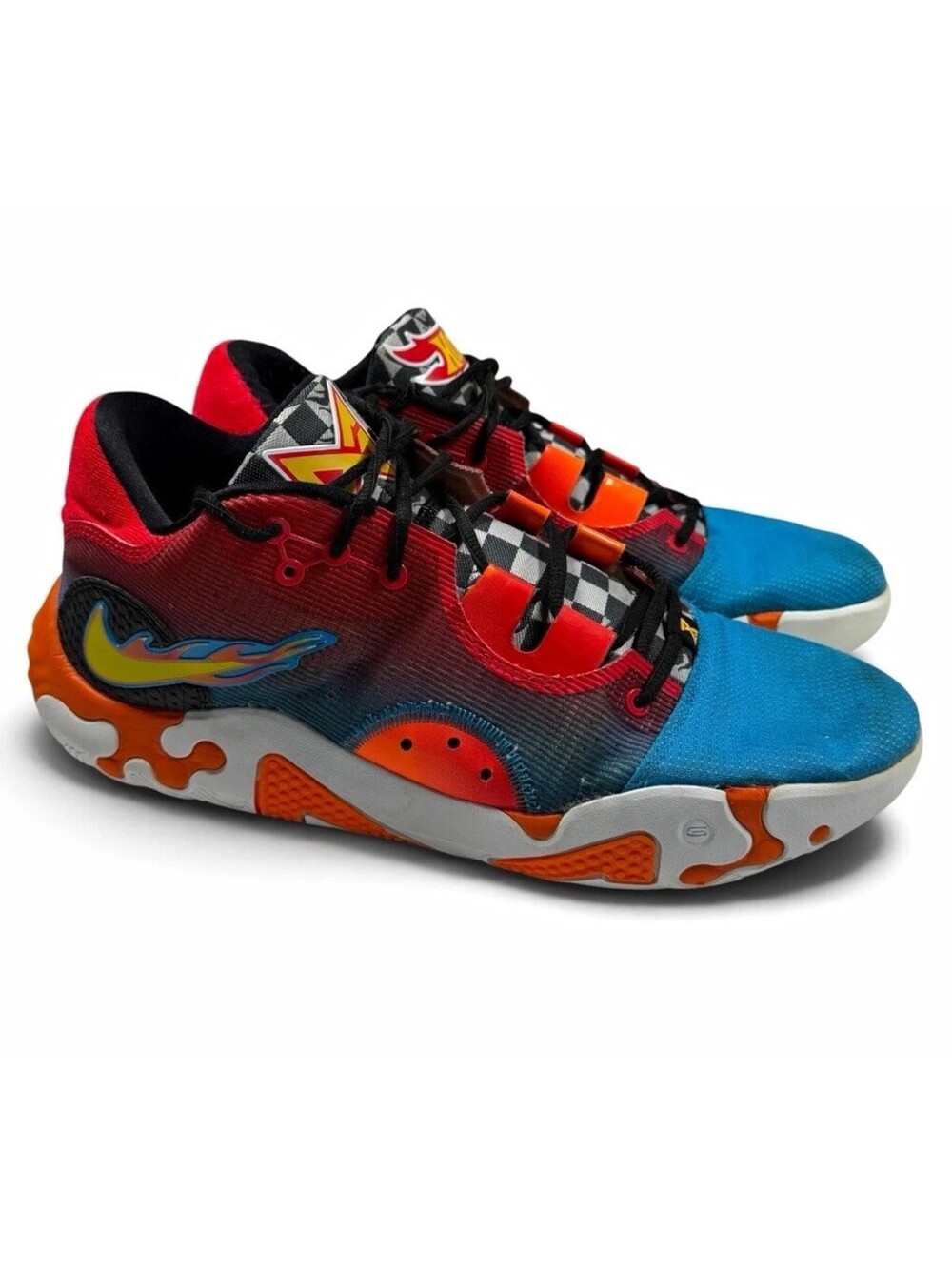Nike PG 6 x Hot Wheels Low Top Basketball DSneakers, Size 13